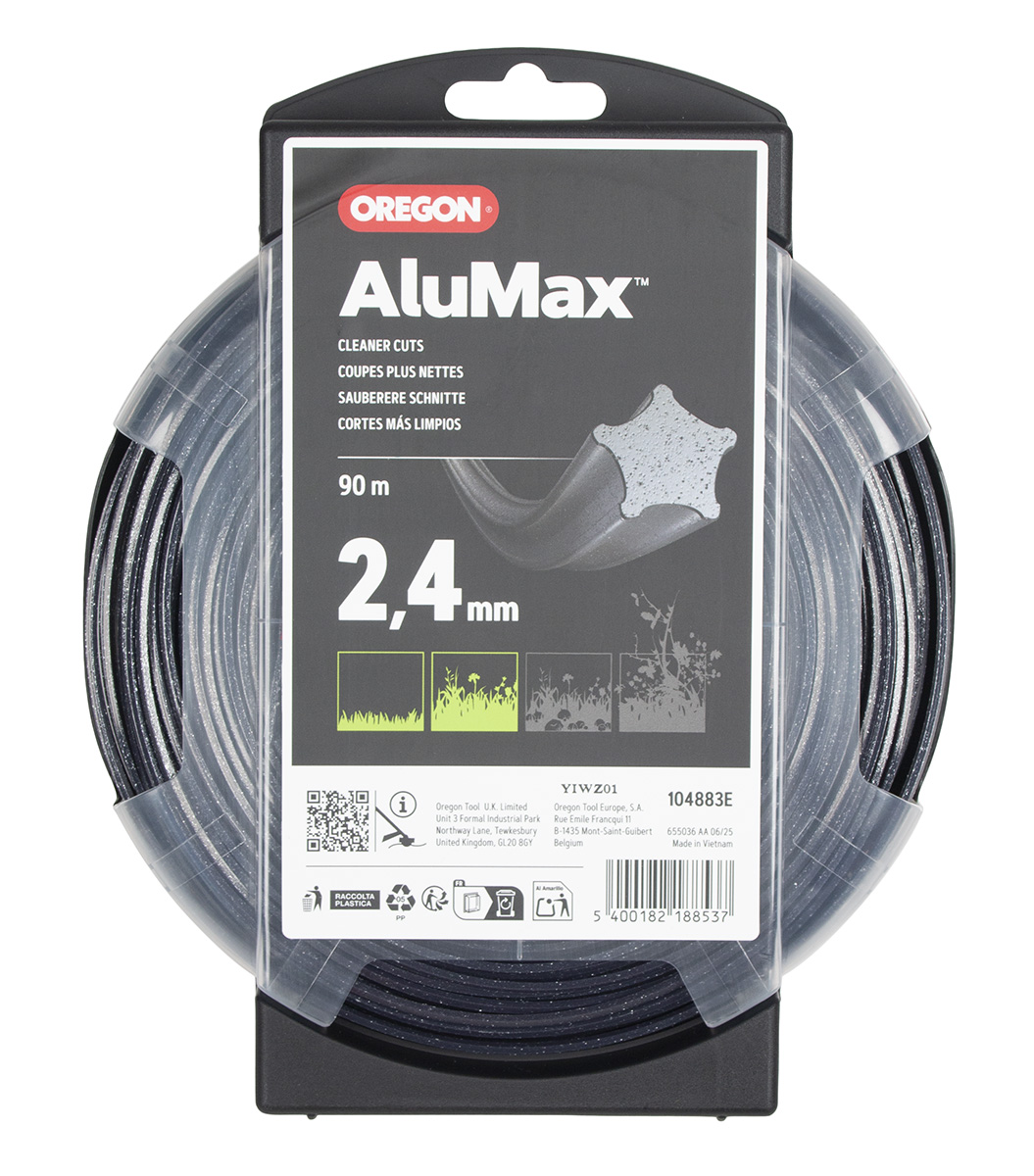 Trimmerijõhv 2.4 mm x 90 m OREGON AluMax/Nylium