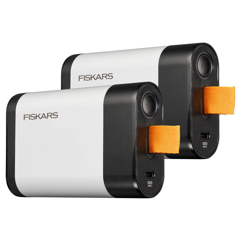 Akumulator Fiskars 12V 4Ah Li-Ion Powerbank USB-C 2 sztuki