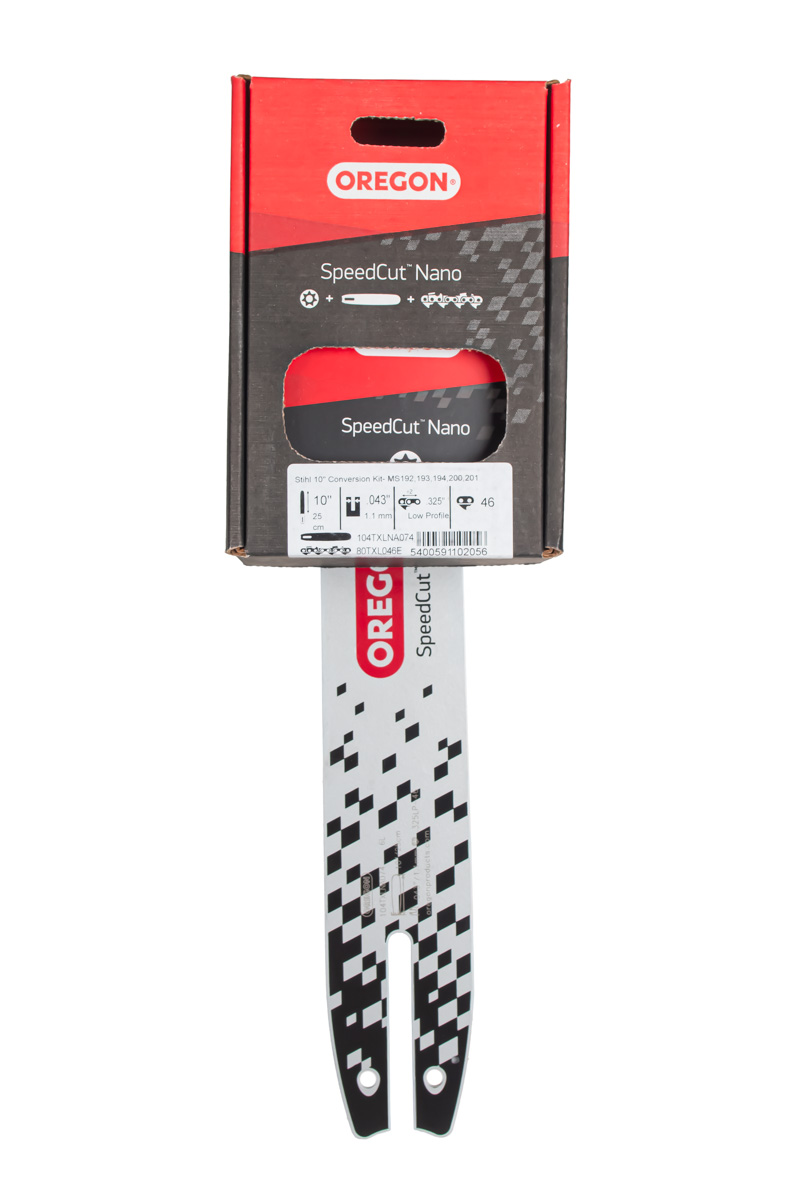 Komplekt OREGON SpeedCut Nano 614379 - juhtplaat 104TXLNA074 + kett 80TXL046E + trummel 610725N