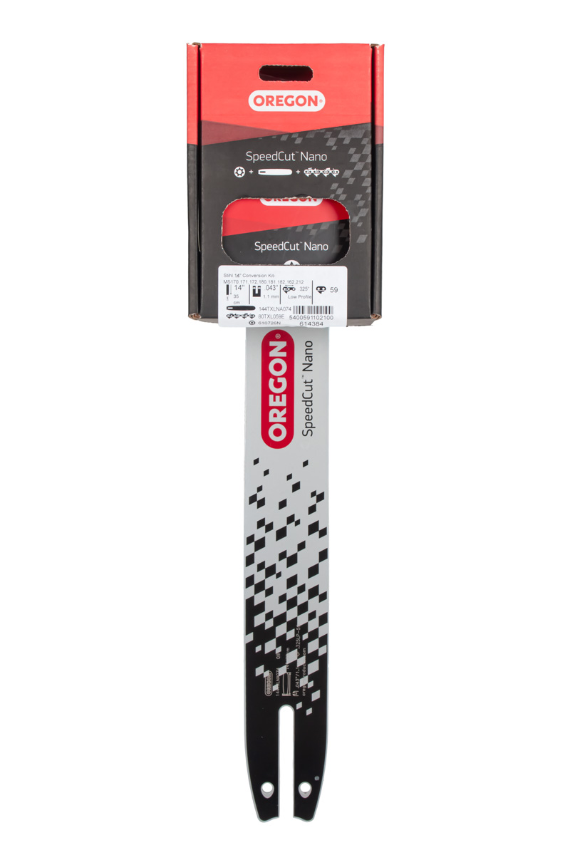 Komplekt OREGON SpeedCut Nano 614384 - juhtplaat 144TXLNA074 + kett 80TXL059E + trummel 610726N