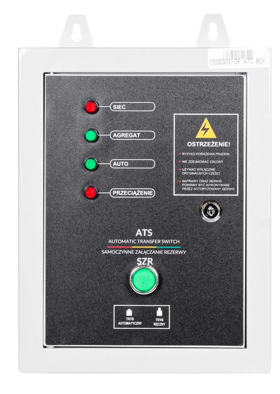 Automaatne ümberlüliti Cedrus ATS / SZR diiselgeneraatorile CEDDG7E-3F CEDDG8.5E-3F