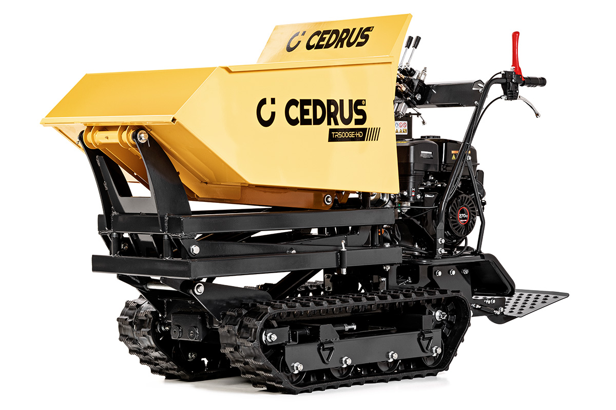 Cedrus TR500GE-HD mootoriga roomikdumper kõrgtühjendusega