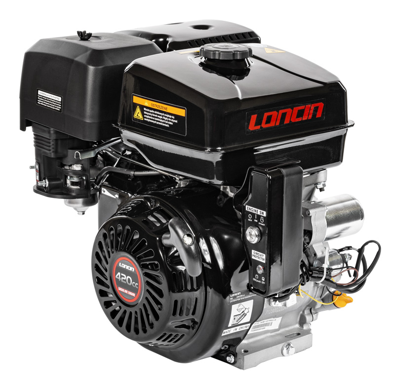 Mootor Loncin G420FD-A horisontaalvõll 25 mm / 60 mm