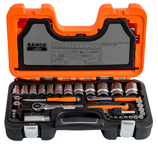 Padrunvõtmete komplekt BAHCO 56 osa